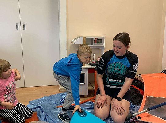 Gr. III i IV - "Aktywnie spędzamy czas wolny"- spotkanie z Zuzanną Gołębiewską członkinią Łebskiego Klubu Żeglarskiego