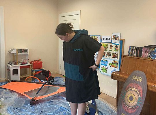 Gr. III i IV - "Aktywnie spędzamy czas wolny"- spotkanie z Zuzanną Gołębiewską członkinią Łebskiego Klubu Żeglarskiego