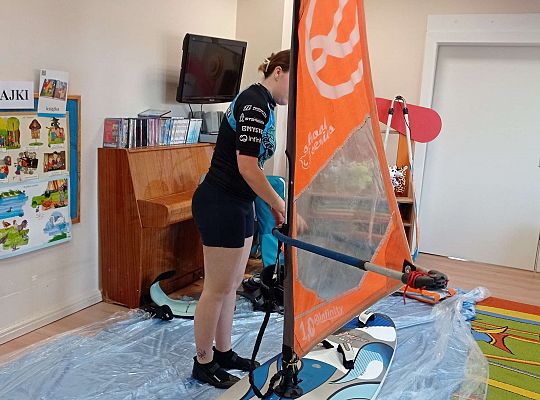 Gr. I i II "Aktywnie spędzamy czas wolny" - spotkanie z Zuzanną Gołębiewską członkinią Łebskiego Klubu Żeglarskiego