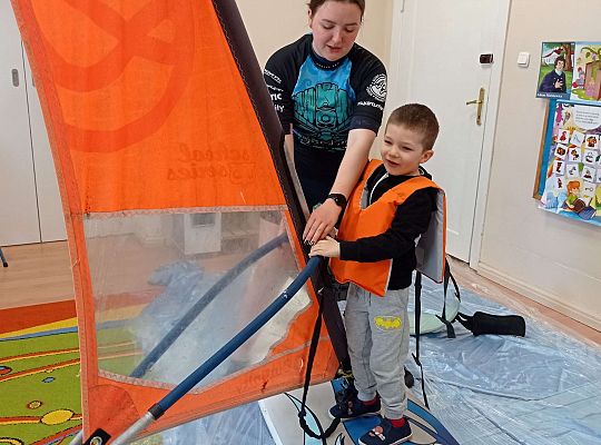 Gr. I i II "Aktywnie spędzamy czas wolny" - spotkanie z Zuzanną Gołębiewską członkinią Łebskiego Klubu Żeglarskiego