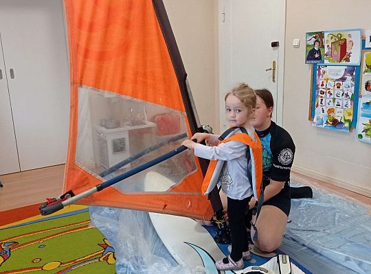 Gr. I i II "Aktywnie spędzamy czas wolny" - spotkanie z Zuzanną Gołębiewską członkinią Łebskiego Klubu Żeglarskiego