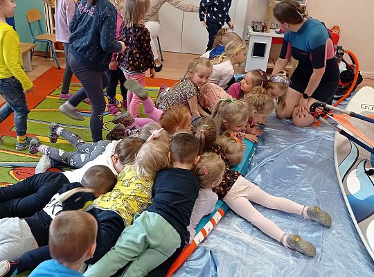 Gr. I i II "Aktywnie spędzamy czas wolny" - spotkanie z Zuzanną Gołębiewską członkinią Łebskiego Klubu Żeglarskiego