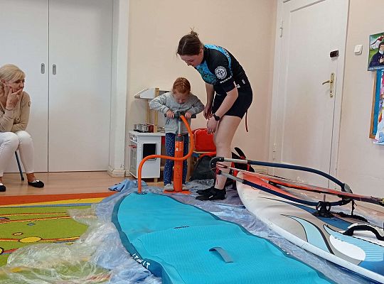 Gr. I i II "Aktywnie spędzamy czas wolny" - spotkanie z Zuzanną Gołębiewską członkinią Łebskiego Klubu Żeglarskiego