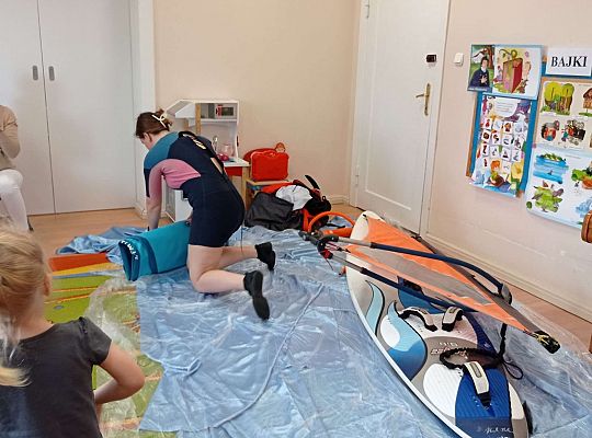 Gr. I i II "Aktywnie spędzamy czas wolny" - spotkanie z Zuzanną Gołębiewską członkinią Łebskiego Klubu Żeglarskiego