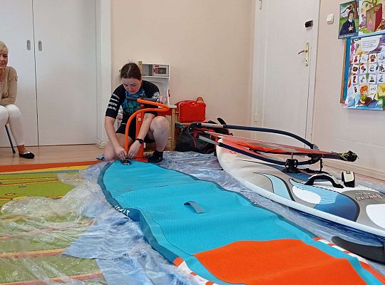 Gr. I i II "Aktywnie spędzamy czas wolny" - spotkanie z Zuzanną Gołębiewską członkinią Łebskiego Klubu Żeglarskiego