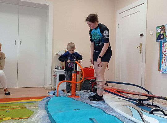 Gr. I i II "Aktywnie spędzamy czas wolny" - spotkanie z Zuzanną Gołębiewską członkinią Łebskiego Klubu Żeglarskiego