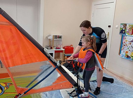 Gr. I i II "Aktywnie spędzamy czas wolny" - spotkanie z Zuzanną Gołębiewską członkinią Łebskiego Klubu Żeglarskiego