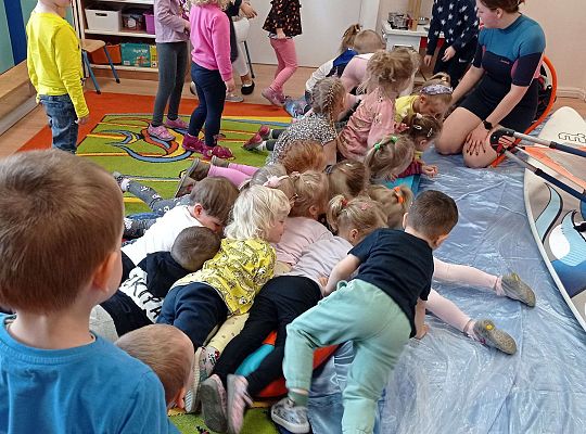 Gr. I i II "Aktywnie spędzamy czas wolny" - spotkanie z Zuzanną Gołębiewską członkinią Łebskiego Klubu Żeglarskiego