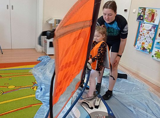 Gr. I i II "Aktywnie spędzamy czas wolny" - spotkanie z Zuzanną Gołębiewską członkinią Łebskiego Klubu Żeglarskiego