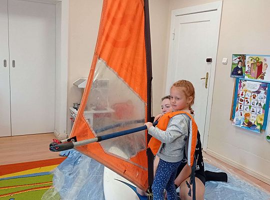 Gr. I i II "Aktywnie spędzamy czas wolny" - spotkanie z Zuzanną Gołębiewską członkinią Łebskiego Klubu Żeglarskiego