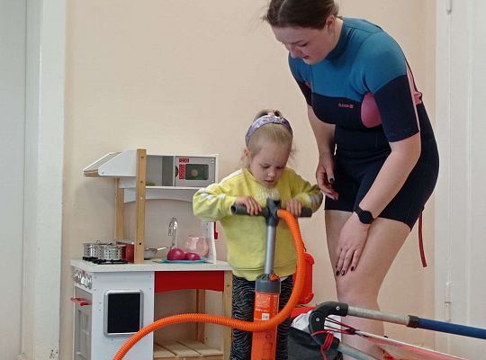 Gr. I i II "Aktywnie spędzamy czas wolny" - spotkanie z Zuzanną Gołębiewską członkinią Łebskiego Klubu Żeglarskiego