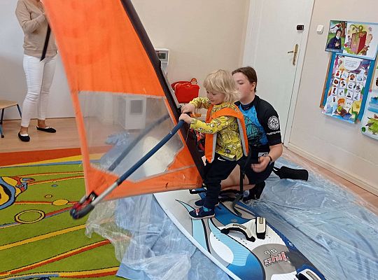 Gr. I i II "Aktywnie spędzamy czas wolny" - spotkanie z Zuzanną Gołębiewską członkinią Łebskiego Klubu Żeglarskiego