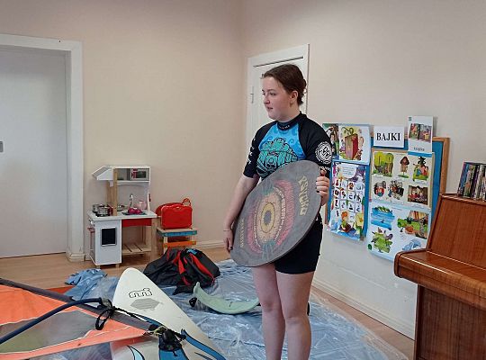 Gr. I i II "Aktywnie spędzamy czas wolny" - spotkanie z Zuzanną Gołębiewską członkinią Łebskiego Klubu Żeglarskiego