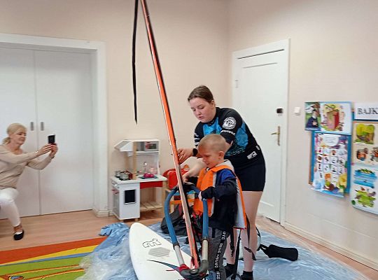 Gr. I i II "Aktywnie spędzamy czas wolny" - spotkanie z Zuzanną Gołębiewską członkinią Łebskiego Klubu Żeglarskiego