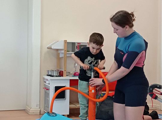 Gr. I i II "Aktywnie spędzamy czas wolny" - spotkanie z Zuzanną Gołębiewską członkinią Łebskiego Klubu Żeglarskiego