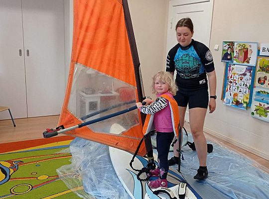 Gr. I i II "Aktywnie spędzamy czas wolny" - spotkanie z Zuzanną Gołębiewską członkinią Łebskiego Klubu Żeglarskiego