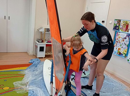 Gr. I i II "Aktywnie spędzamy czas wolny" - spotkanie z Zuzanną Gołębiewską członkinią Łebskiego Klubu Żeglarskiego