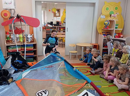 Gr. I i II "Aktywnie spędzamy czas wolny" - spotkanie z Zuzanną Gołębiewską członkinią Łebskiego Klubu Żeglarskiego