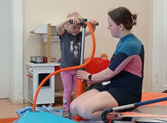 Gr. I i II "Aktywnie spędzamy czas wolny" - spotkanie z Zuzanną Gołębiewską członkinią Łebskiego Klubu Żeglarskiego