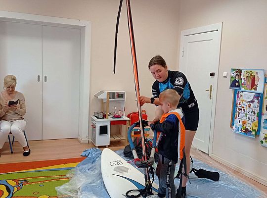 Gr. I i II "Aktywnie spędzamy czas wolny" - spotkanie z Zuzanną Gołębiewską członkinią Łebskiego Klubu Żeglarskiego