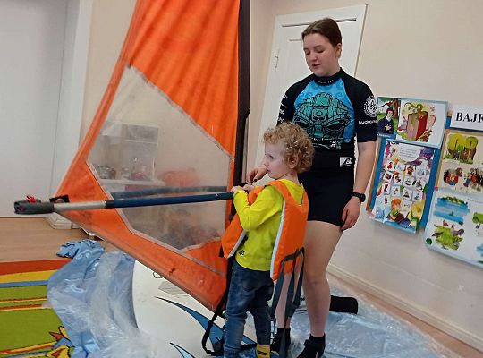 Gr. I i II "Aktywnie spędzamy czas wolny" - spotkanie z Zuzanną Gołębiewską członkinią Łebskiego Klubu Żeglarskiego