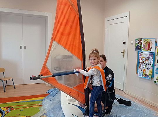 Gr. I i II "Aktywnie spędzamy czas wolny" - spotkanie z Zuzanną Gołębiewską członkinią Łebskiego Klubu Żeglarskiego