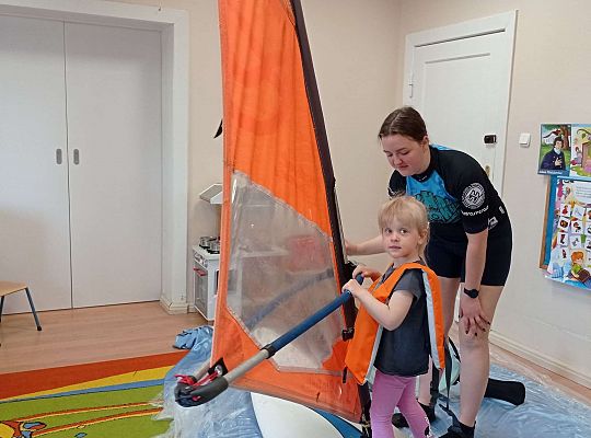 Gr. I i II "Aktywnie spędzamy czas wolny" - spotkanie z Zuzanną Gołębiewską członkinią Łebskiego Klubu Żeglarskiego