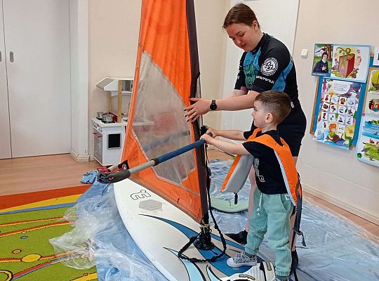 Gr. I i II "Aktywnie spędzamy czas wolny" - spotkanie z Zuzanną Gołębiewską członkinią Łebskiego Klubu Żeglarskiego