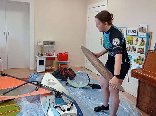 Gr. I i II "Aktywnie spędzamy czas wolny" - spotkanie z Zuzanną Gołębiewską członkinią Łebskiego Klubu Żeglarskiego