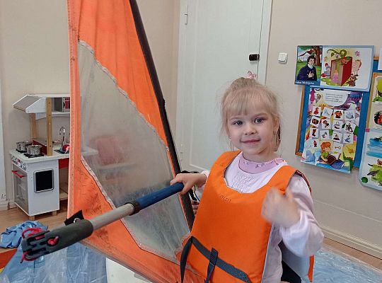 Gr. I i II "Aktywnie spędzamy czas wolny" - spotkanie z Zuzanną Gołębiewską członkinią Łebskiego Klubu Żeglarskiego