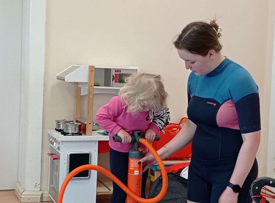 Gr. I i II "Aktywnie spędzamy czas wolny" - spotkanie z Zuzanną Gołębiewską członkinią Łebskiego Klubu Żeglarskiego