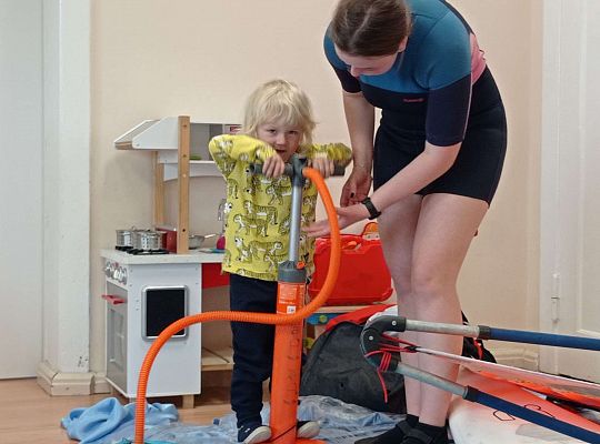 Gr. I i II "Aktywnie spędzamy czas wolny" - spotkanie z Zuzanną Gołębiewską członkinią Łebskiego Klubu Żeglarskiego