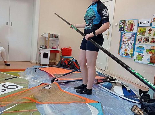 Gr. I i II "Aktywnie spędzamy czas wolny" - spotkanie z Zuzanną Gołębiewską członkinią Łebskiego Klubu Żeglarskiego