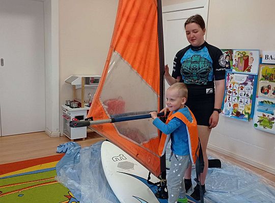 Gr. I i II "Aktywnie spędzamy czas wolny" - spotkanie z Zuzanną Gołębiewską członkinią Łebskiego Klubu Żeglarskiego