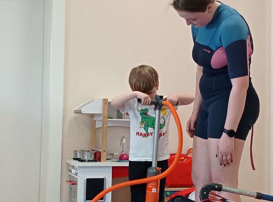 Gr. I i II "Aktywnie spędzamy czas wolny" - spotkanie z Zuzanną Gołębiewską członkinią Łebskiego Klubu Żeglarskiego