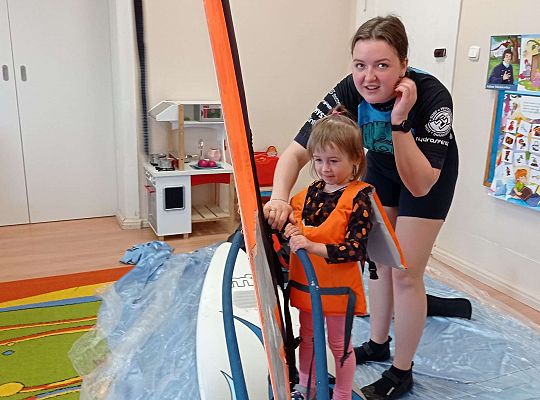 Gr. I i II "Aktywnie spędzamy czas wolny" - spotkanie z Zuzanną Gołębiewską członkinią Łebskiego Klubu Żeglarskiego