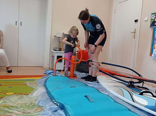 Gr. I i II "Aktywnie spędzamy czas wolny" - spotkanie z Zuzanną Gołębiewską członkinią Łebskiego Klubu Żeglarskiego