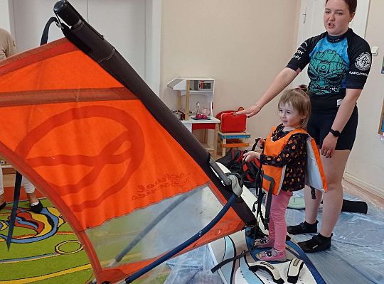 Gr. I i II "Aktywnie spędzamy czas wolny" - spotkanie z Zuzanną Gołębiewską członkinią Łebskiego Klubu Żeglarskiego