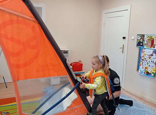 Gr. I i II "Aktywnie spędzamy czas wolny" - spotkanie z Zuzanną Gołębiewską członkinią Łebskiego Klubu Żeglarskiego