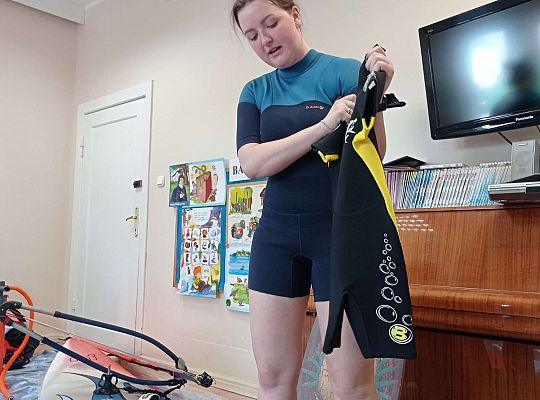 Gr. I i II "Aktywnie spędzamy czas wolny" - spotkanie z Zuzanną Gołębiewską członkinią Łebskiego Klubu Żeglarskiego