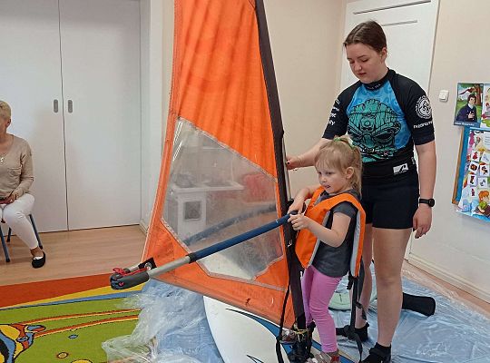 Gr. I i II "Aktywnie spędzamy czas wolny" - spotkanie z Zuzanną Gołębiewską członkinią Łebskiego Klubu Żeglarskiego