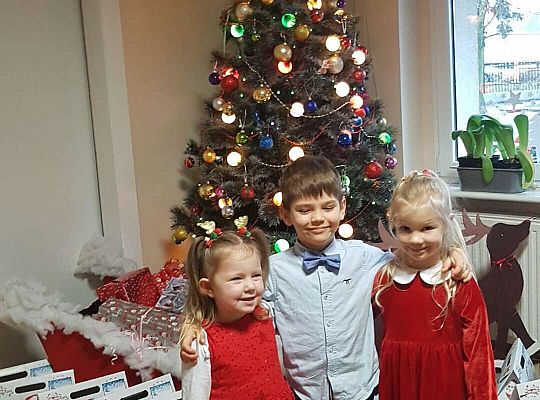 Gr. II Świąteczne życzenia oraz wspólna Wigilia