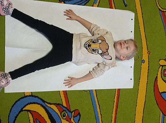 Kalinka przygotowana do obrysowania