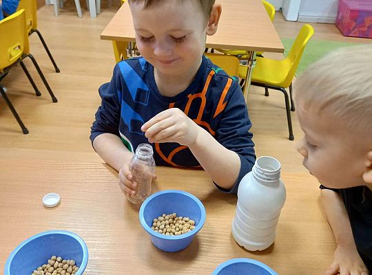 Dzieci wykonują instrumenty muzyczne