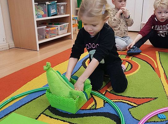 Dzieci utrwalają kolory