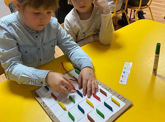 Dziewczynki rozwiązują zadanie matematyczne