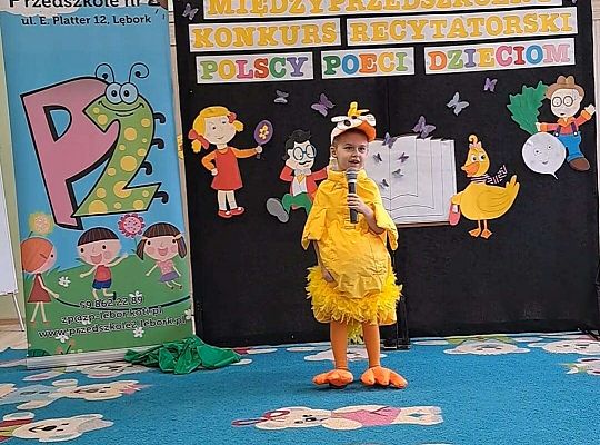 Chłopiec podczas występu