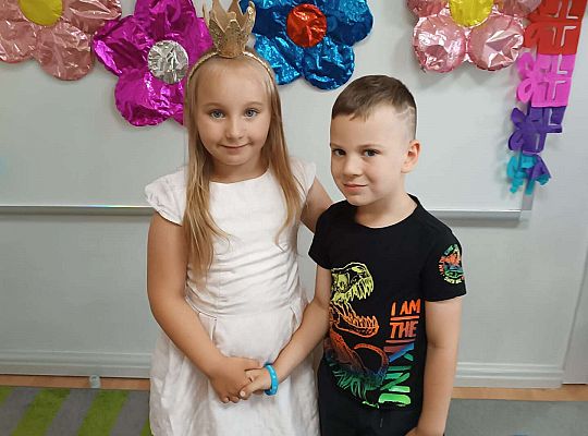 Solenizantka z kolegą