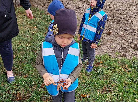 Dzieci pokazują znaleziska