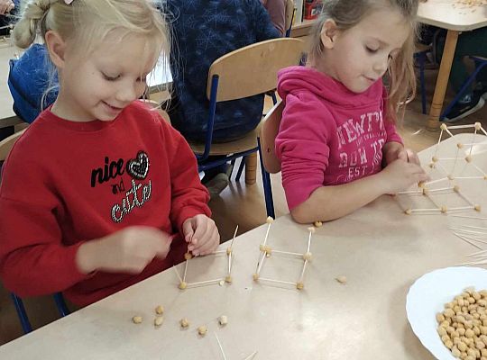 Gr. III Freblowskie konstrukcje - Zajęcia z projektu "Zabawa Sztuką"